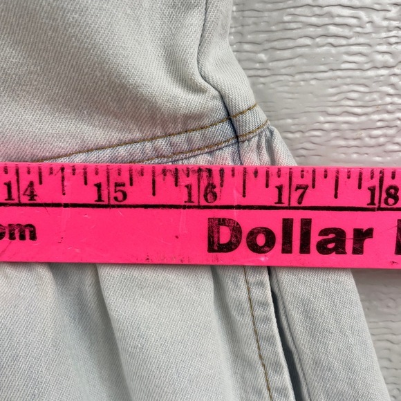 Tower Hill Vintage Denim Romper One Piece Button Down Casual shorts‎ bodice 10 - Picture 9 of 14